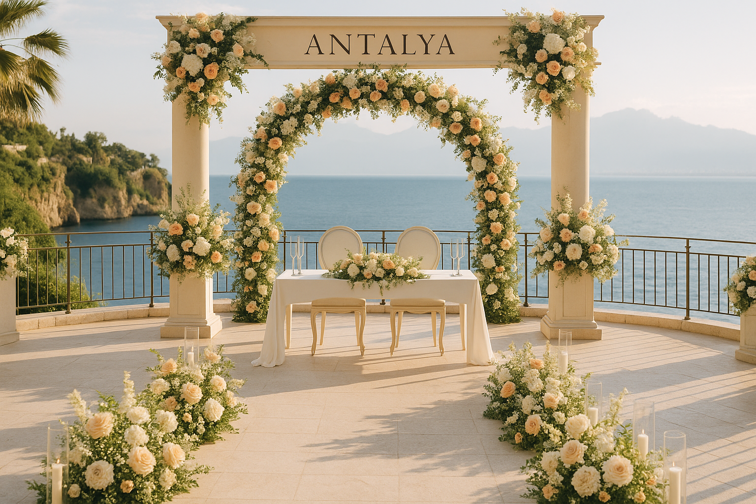 The Most Beautiful Beach Wedding Venues in Antalya